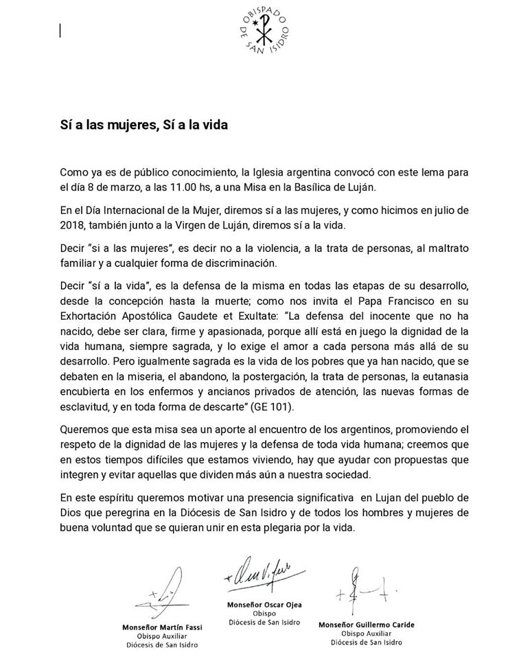 Carta de los Obispos